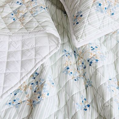 Cottage Classics Emma Floral Quilt Set with Shams