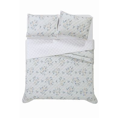 Cottage Classics Emma Floral Quilt Set with Shams