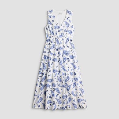 Women's Robbie Bee V-Neck Sleeveless Tiered Dress