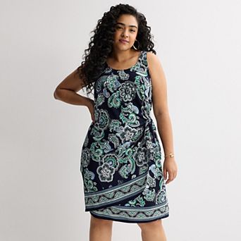 Plus Size Robbie Bee Sleeveless Sarong Dress