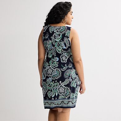 Plus Size Robbie Bee Sleeveless Sarong Dress