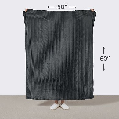 Sunbeam® Textured Velvet Heated Throw Blanket