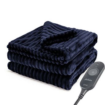 Sunbeam® Textured Velvet Heated Throw Blanket