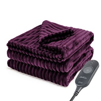 Sunbeam® Textured Velvet Heated Throw Blanket
