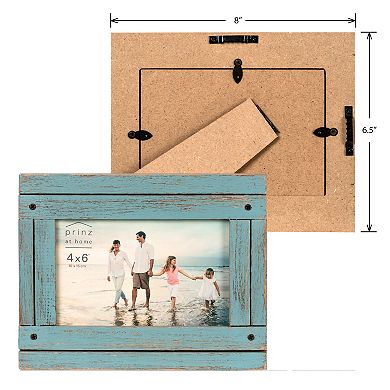 New View Gifts & Accessories Rustic Wood Picture Frame 4" x 6"