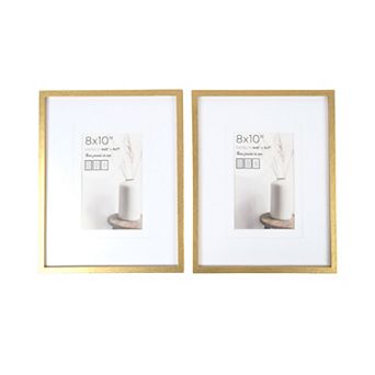 New View Gifts & Accessories 2 pc 8 x 10 Double Matted Picture Frame Set