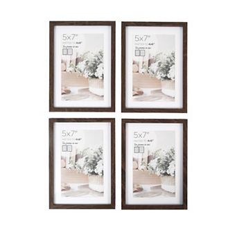 New View Gifts & Accessories 4 pc 5" x 7" Matted Picture Frame Set