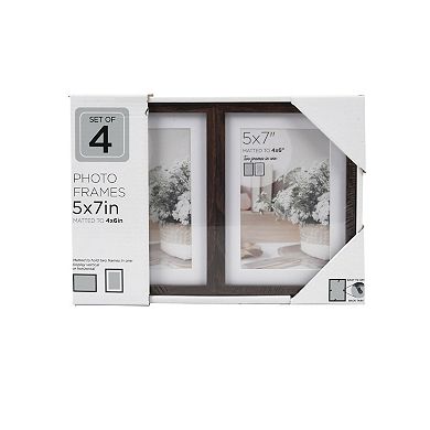 New View Gifts & Accessories 4-pc. 5" x 7" Matted Picture Frame Set