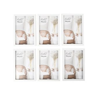 New View Gifts & Accessories 4" x 6" Set of 6 Picture Frames