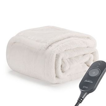 Sunbeam Electric Heated Faux Fur Throw Blanket