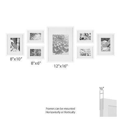 New View Gifts & Accessories Gallery Perfect 7-pc. Decorative Art Prints Picture Frame Set