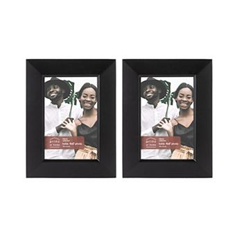 New View Gifts & Accessories 2 pc 4" x 6" Wall Mount or Tabletop Picture Frames