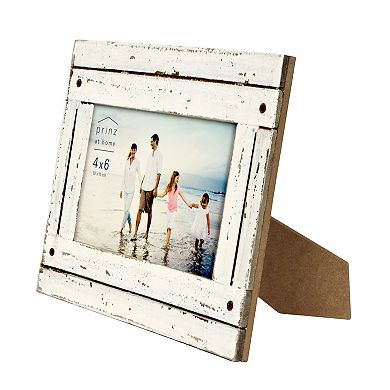New View Gifts & Accessories 4" x 6" Distressed Wood Picture Frame