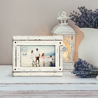 New View Gifts & Accessories 4" x 6" Distressed Wood Picture Frame
