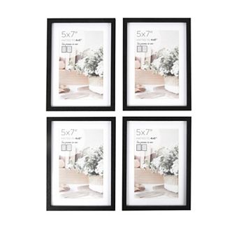 New View Gifts & Accessories 5" x 7" 4 pc Matted Picture Frame Set