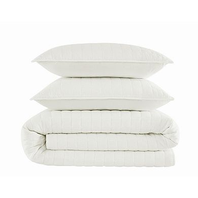 Brooklyn Loom Essential Cotton Quilt Set with Shams