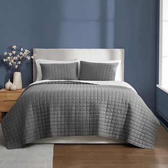 Brooklyn Loom Essential Cotton Quilt Set with Shams