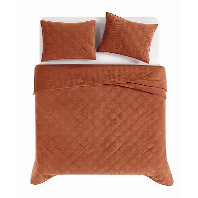 Brooklyn Loom Corduroy Pinsonic Quilt Set with Shams