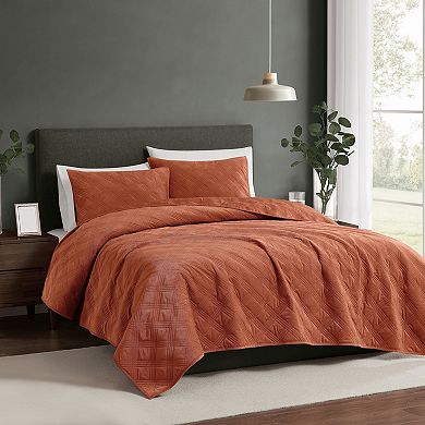 Brooklyn Loom Corduroy Pinsonic Quilt Set with Shams