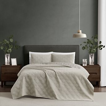 Brooklyn Loom Corduroy Pinsonic Quilt Set with Shams