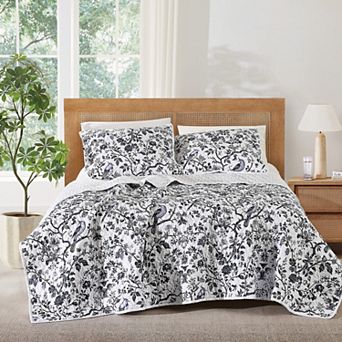 Brooklyn Loom Ava Floral Quilt Set with Shams