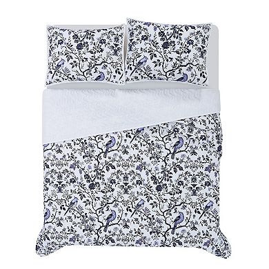 Brooklyn Loom Ava Floral Quilt Set with Shams