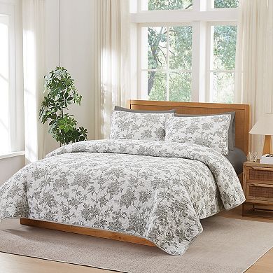 Brooklyn Loom Floral Quilt Set with Shams