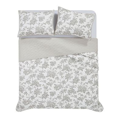 Brooklyn Loom Floral Quilt Set with Shams