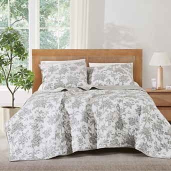 Brooklyn Loom Floral Quilt Set with Shams