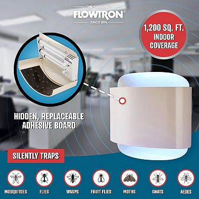 Flowtron 1200 sq.ft Indoor Sconce Fly Killer, 80W Indoor Insect Control with Dual Lure Method