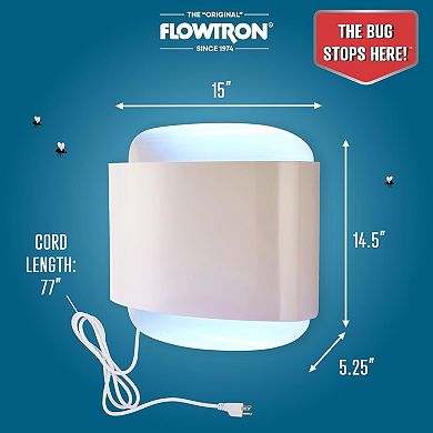 Flowtron 1200 sq.ft Indoor Sconce Fly Killer, 80W Indoor Insect Control with Dual Lure Method