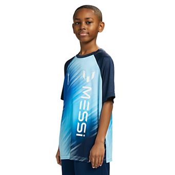 Boys 8-20 Messi Short Sleeve Striped Top