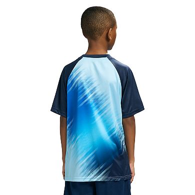 Boys 8-20 Messi Short Sleeve Striped Top