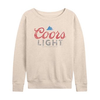 Women's Coors Light Logo Distressed French Terry Long Sleeve Tee