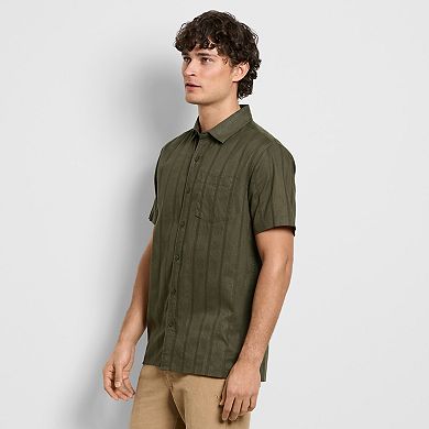 Men's Hurley Texture Dobby Camp Woven Shirt