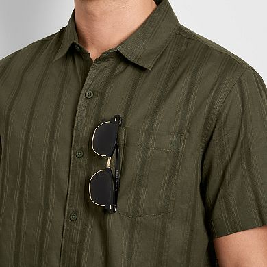 Men's Hurley Texture Dobby Camp Woven Shirt