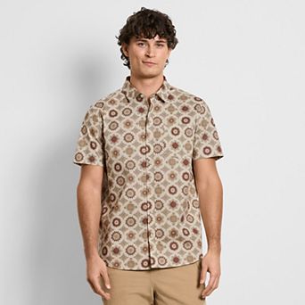 Men's Hurley Texture Dobby Camp Woven Shirt