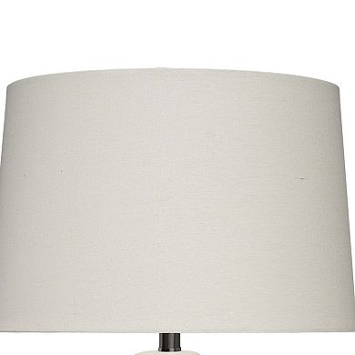 Liny Accent Table Lamp, Linen Shade, Modern Dynamic Ivory Base 29 Inch