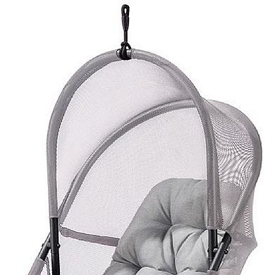 Bery Patio Hanging Swing Chair, Cushioned Mesh