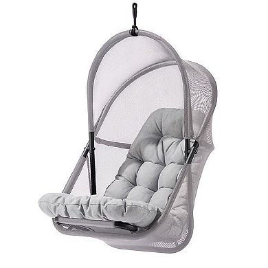 Bery Patio Hanging Swing Chair, Cushioned Mesh