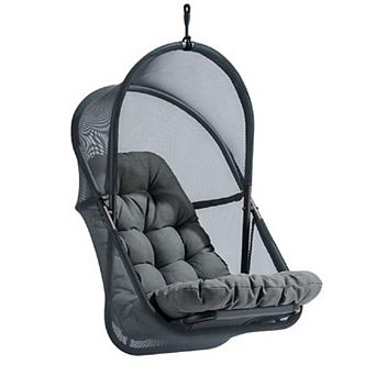 Bery Patio Hanging Swing Chair, Cushioned Mesh