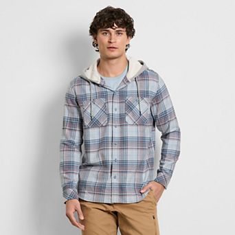 Men's Hurley Charleston Hooded Plaid Flannel Shirt