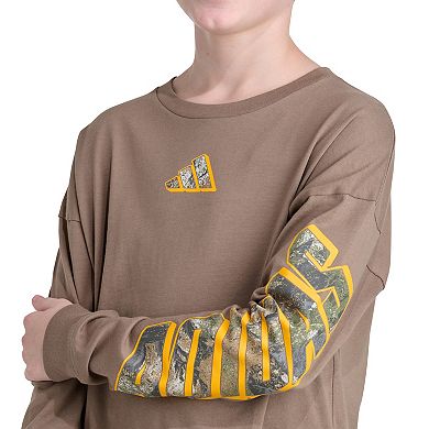 Boys 8-20 adidas Long Sleeve Rock Camo Graphic Tee