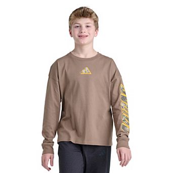 Boys 8-20 adidas Long Sleeve Rock Camo Graphic Tee
