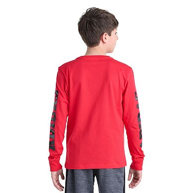 Boys 8-20 adidas Long Sleeve Camo Lineage Graphic Tee