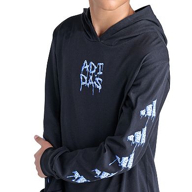 Boys 8-20 adidas Long Sleeve Hooded Slime Graphic Tee