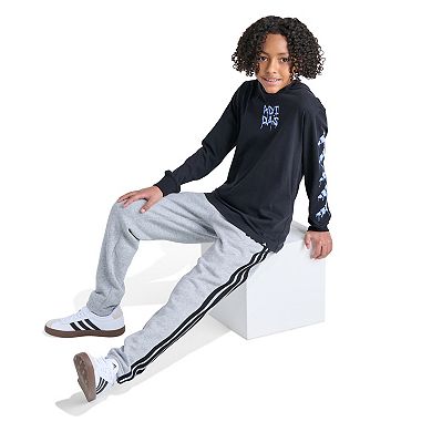 Boys 8-20 adidas Long Sleeve Hooded Slime Graphic Tee