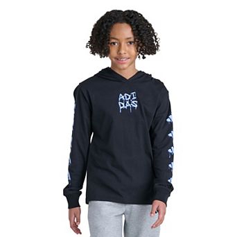 Boys 8-20 adidas Long Sleeve Hooded Slime Graphic Tee
