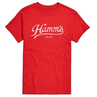 Big & Tall Hamm's Logo Distressed Graphic Tee