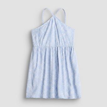 Girls 4-12 eyeshadow Paisley Halter Dress